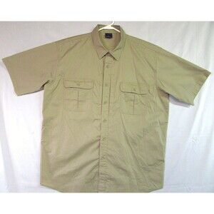 Propper Kinetic® Men's Large Khaki Beige Short Sleeve Shirt Four Pockets